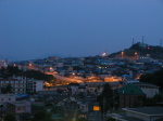 西山洞方面を撮影した夜景
